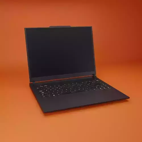 Modern Minimalist Laptop   Notebook 3D Model