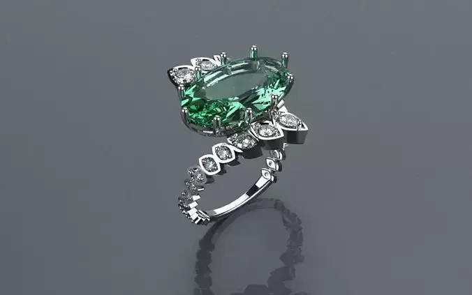 Ring Flowers - Jewelry 3D - AN-32