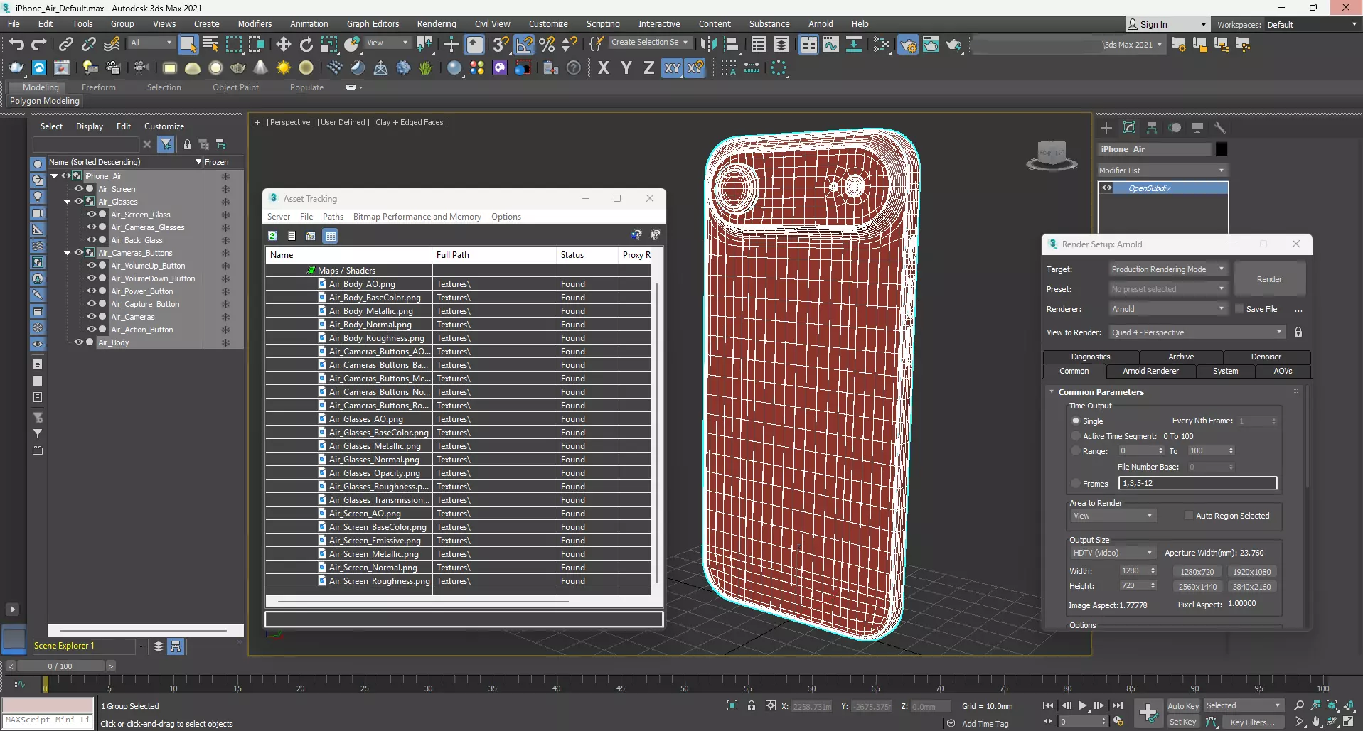 Apple iPhone Air Space Black 3D model_16