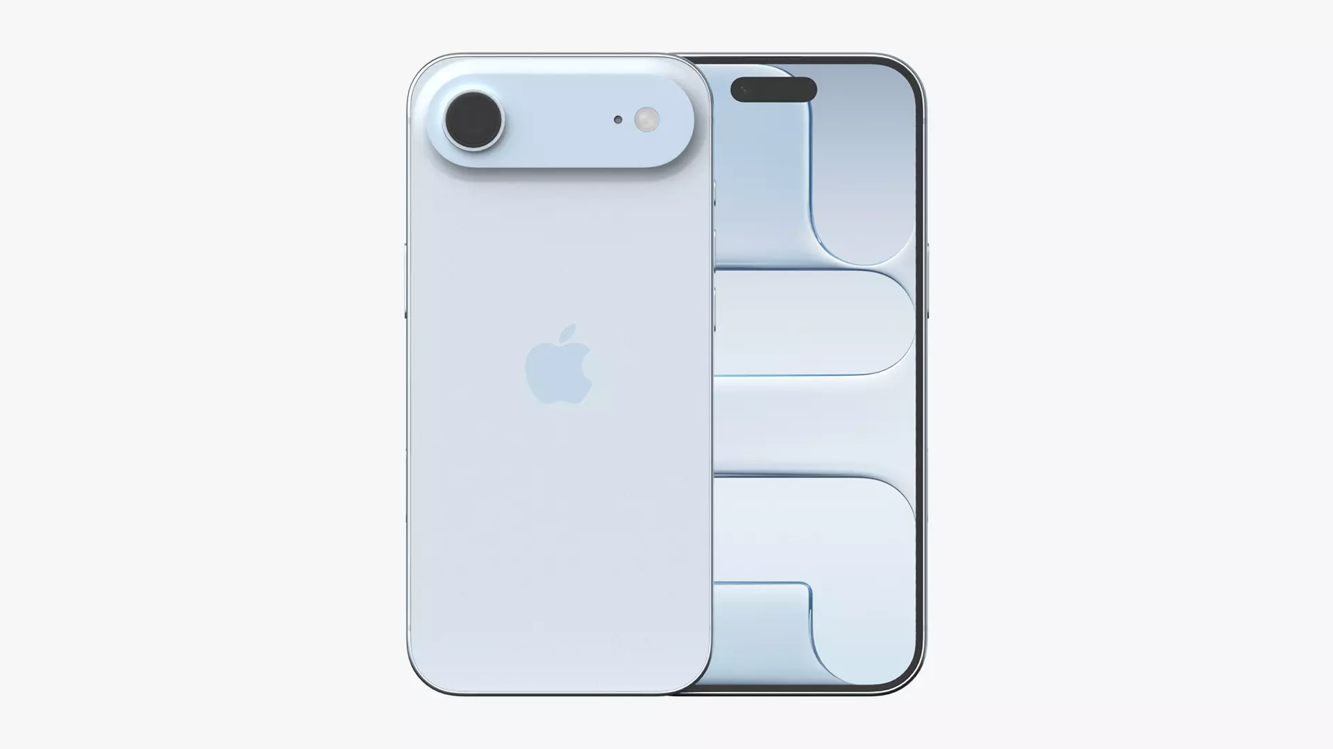 Apple iPhone Air Sky Blue 3D model_0