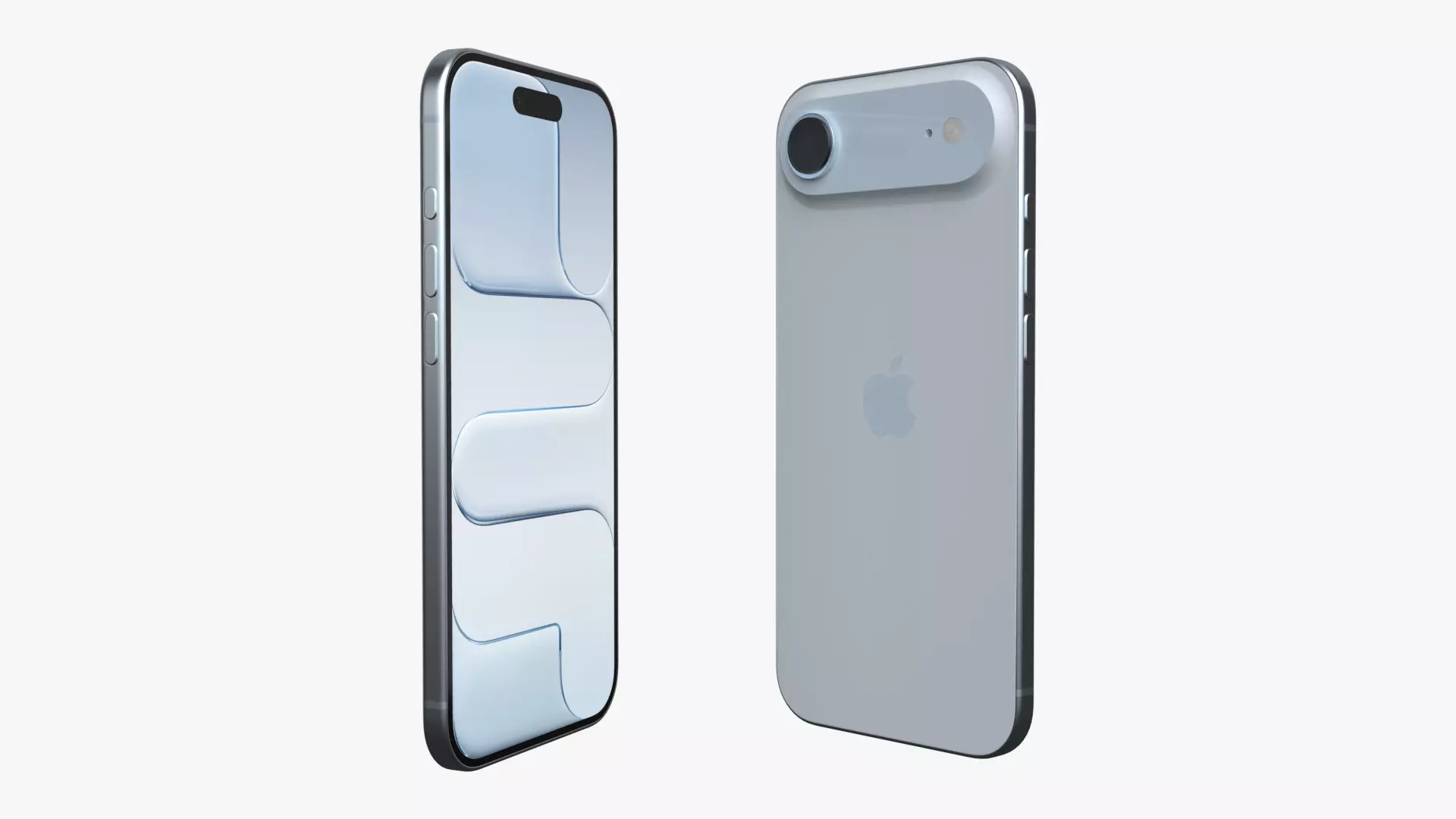 Apple iPhone Air Sky Blue 3D model_2