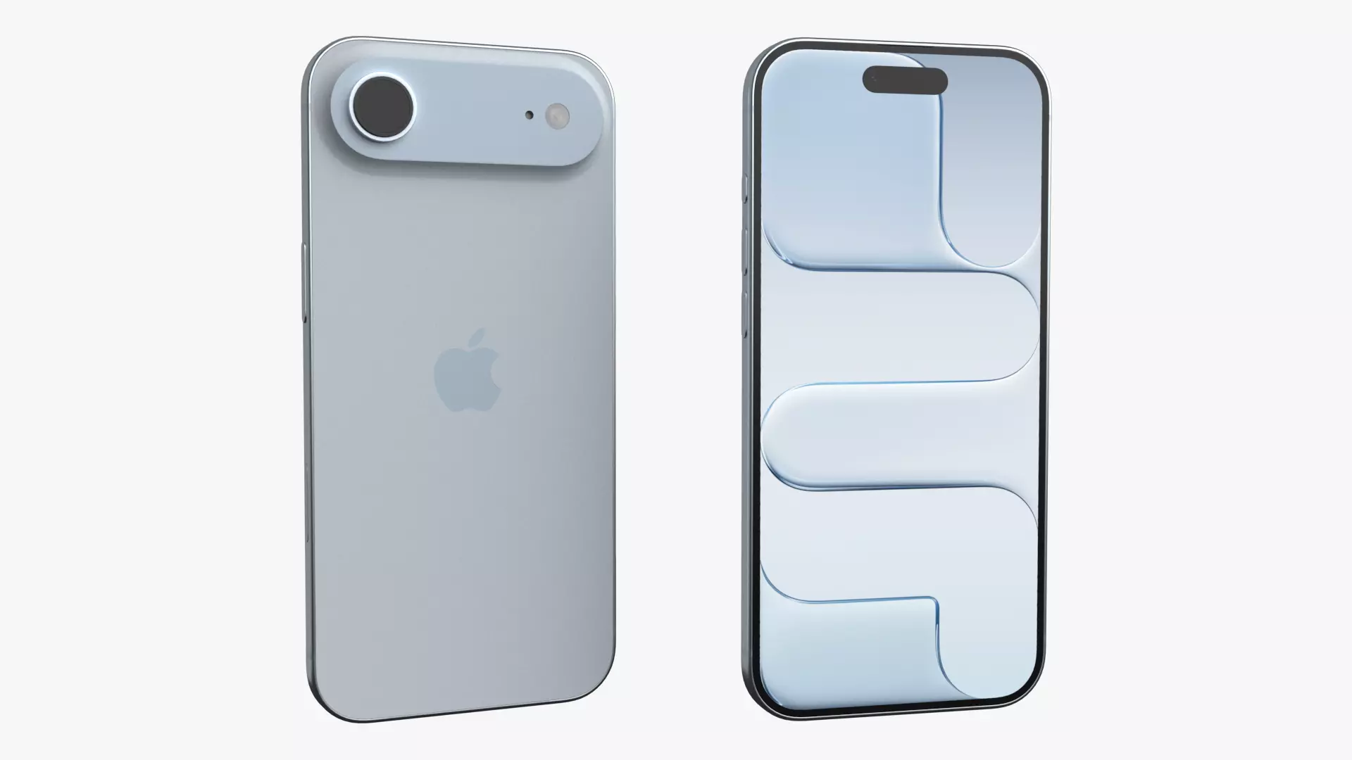 Apple iPhone Air Sky Blue 3D model_1