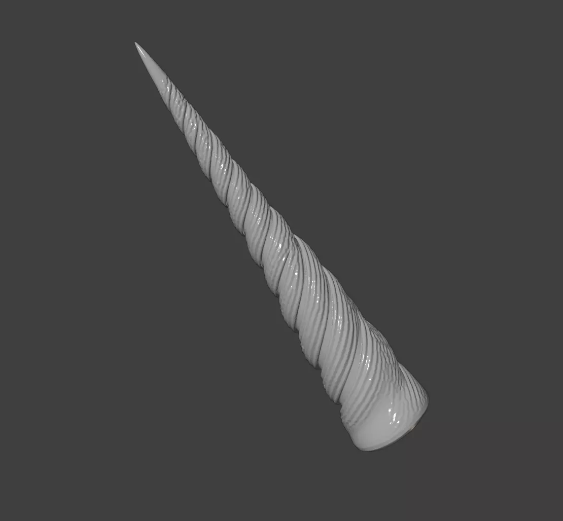 UNICORN HORN 3D print model_3
