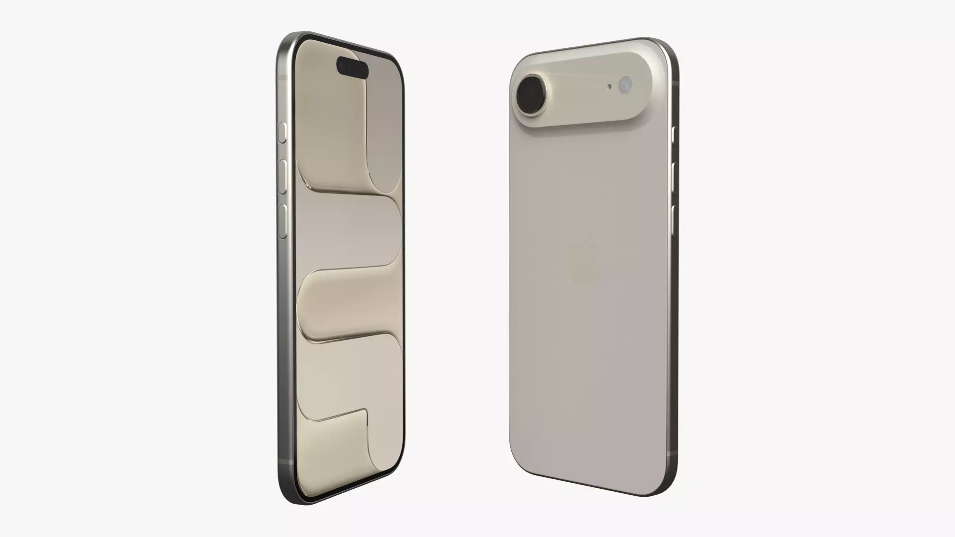 Apple iPhone Air Light Gold 3D model_2