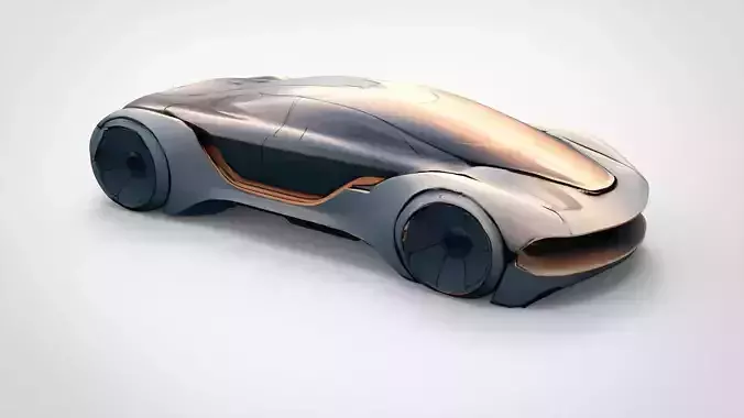 Futuristic car  3D model
