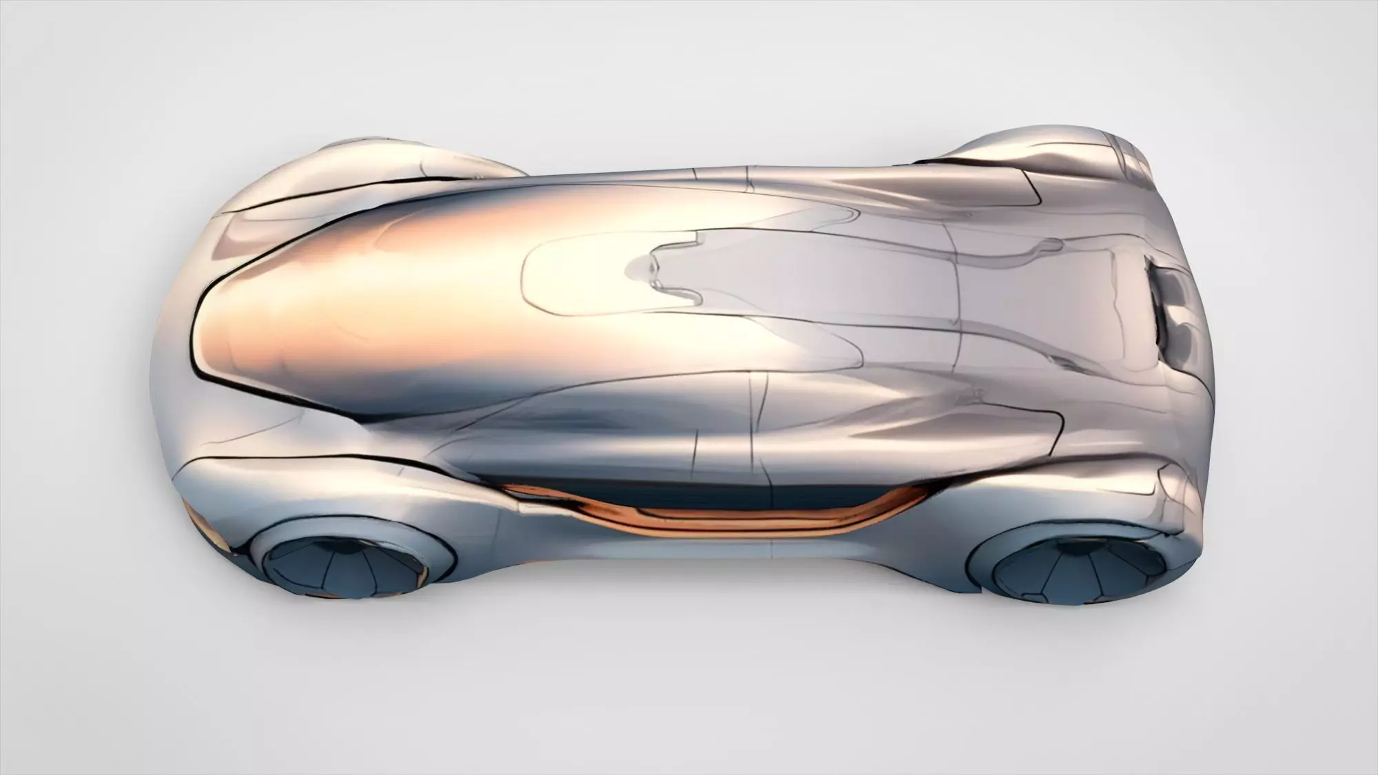 Futuristic car  3D model_9