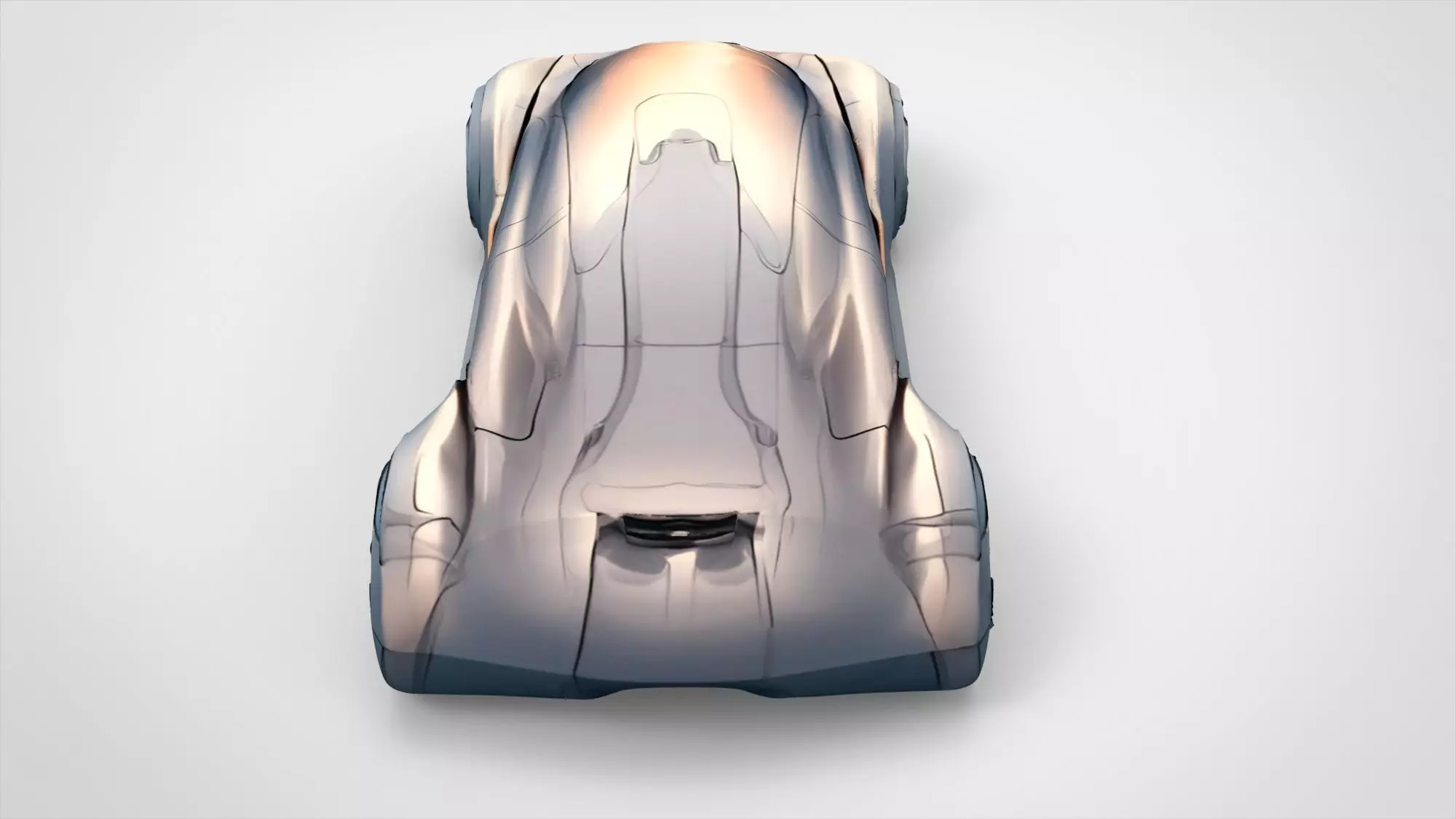 Futuristic car  3D model_8