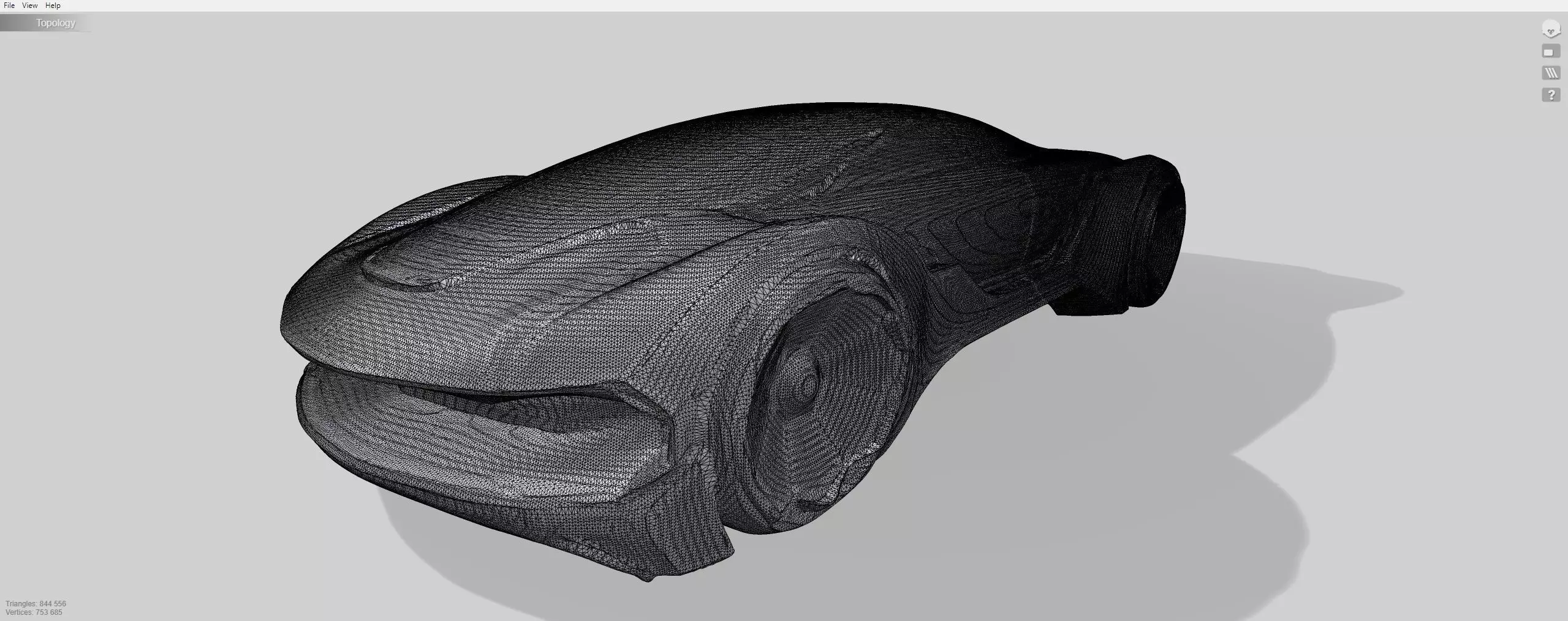 Futuristic car  3D model_11