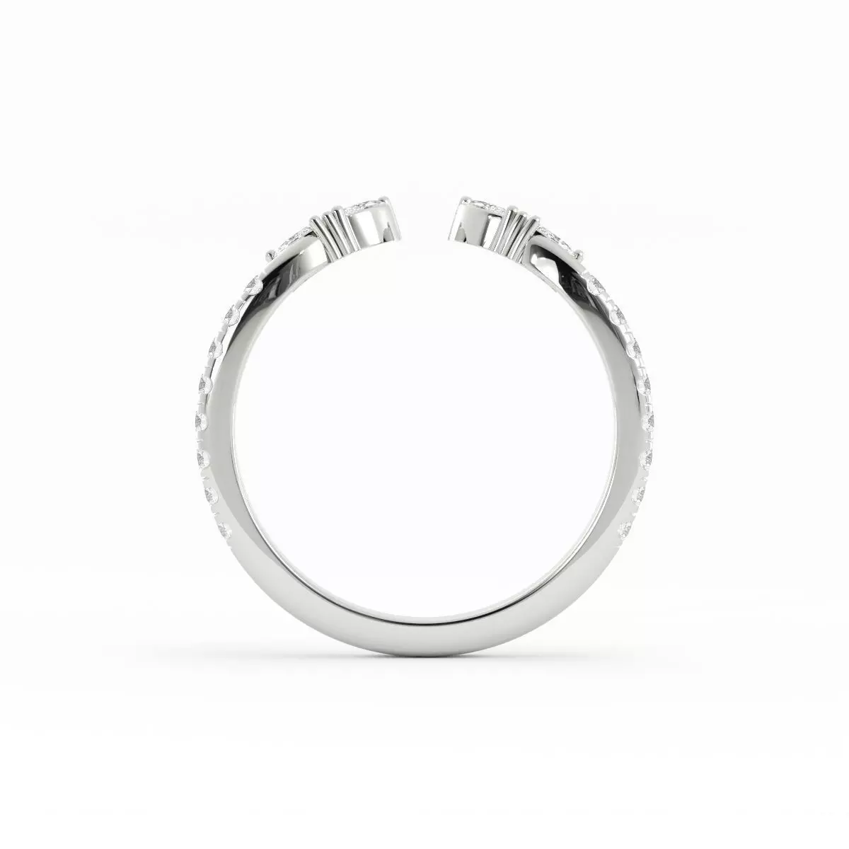 Beautiful Engagement Ring Set With Jacket 3DM and Rendering 3D print model_5