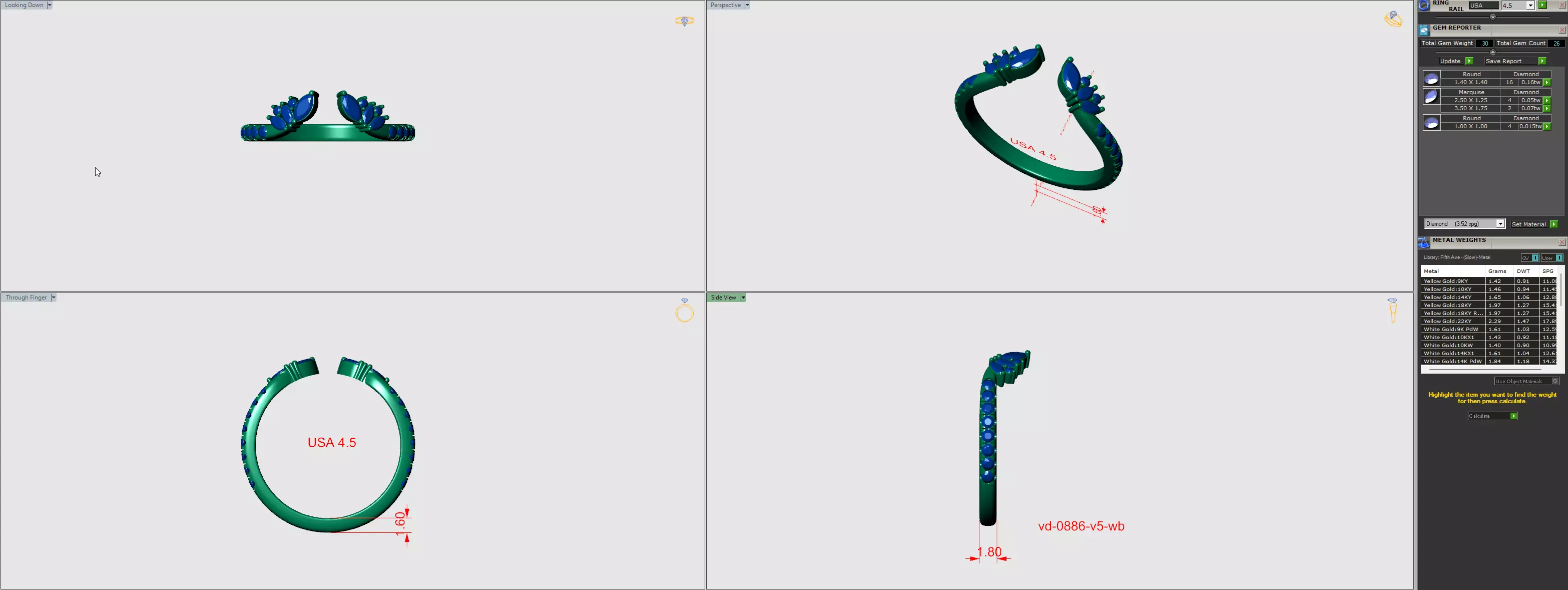 Beautiful Engagement Ring Set With Jacket 3DM and Rendering 3D print model_13