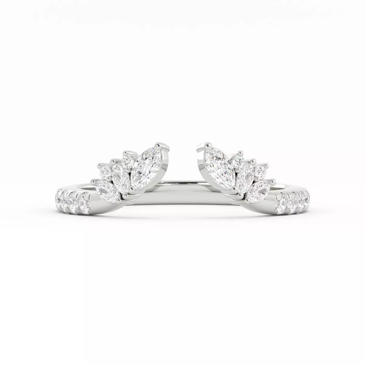 Beautiful Engagement Ring Set With Jacket 3DM and Rendering 3D print model_1