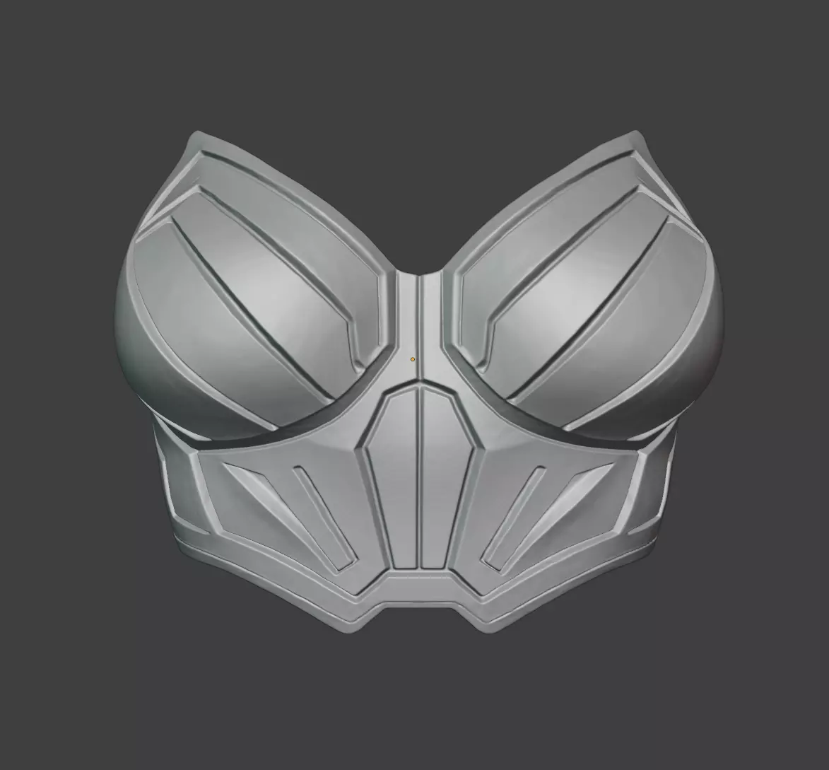 SLEEK SCI-FI BREASTPLATE 3D print model_3