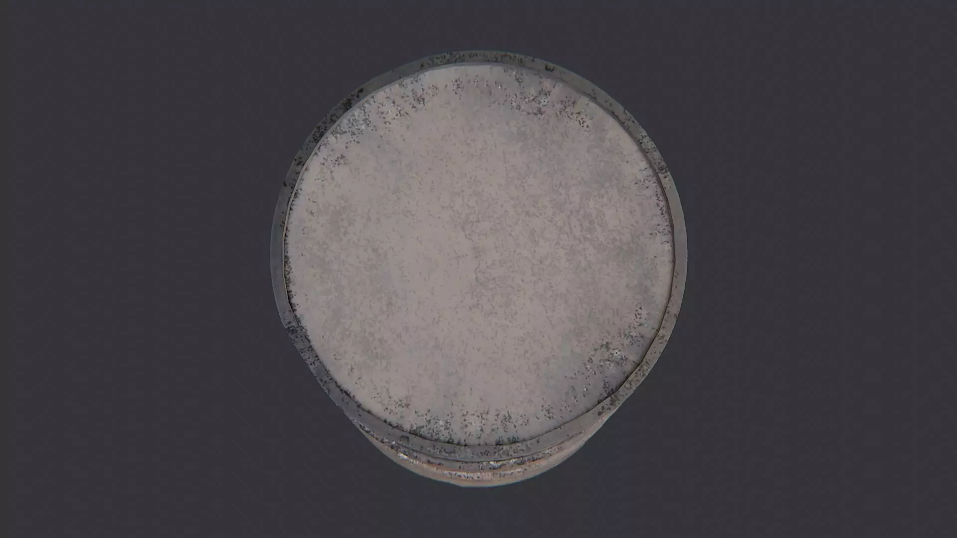 Rusty Oil Drum Barrel Weathered Industrial Container Low-poly 3D model_4