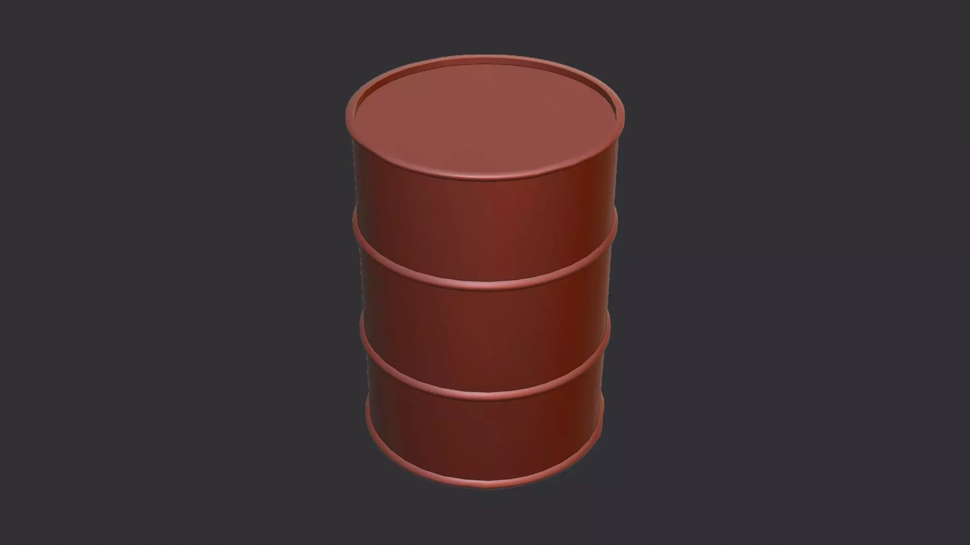 Rusty Oil Drum Barrel Weathered Industrial Container Low-poly 3D model_6