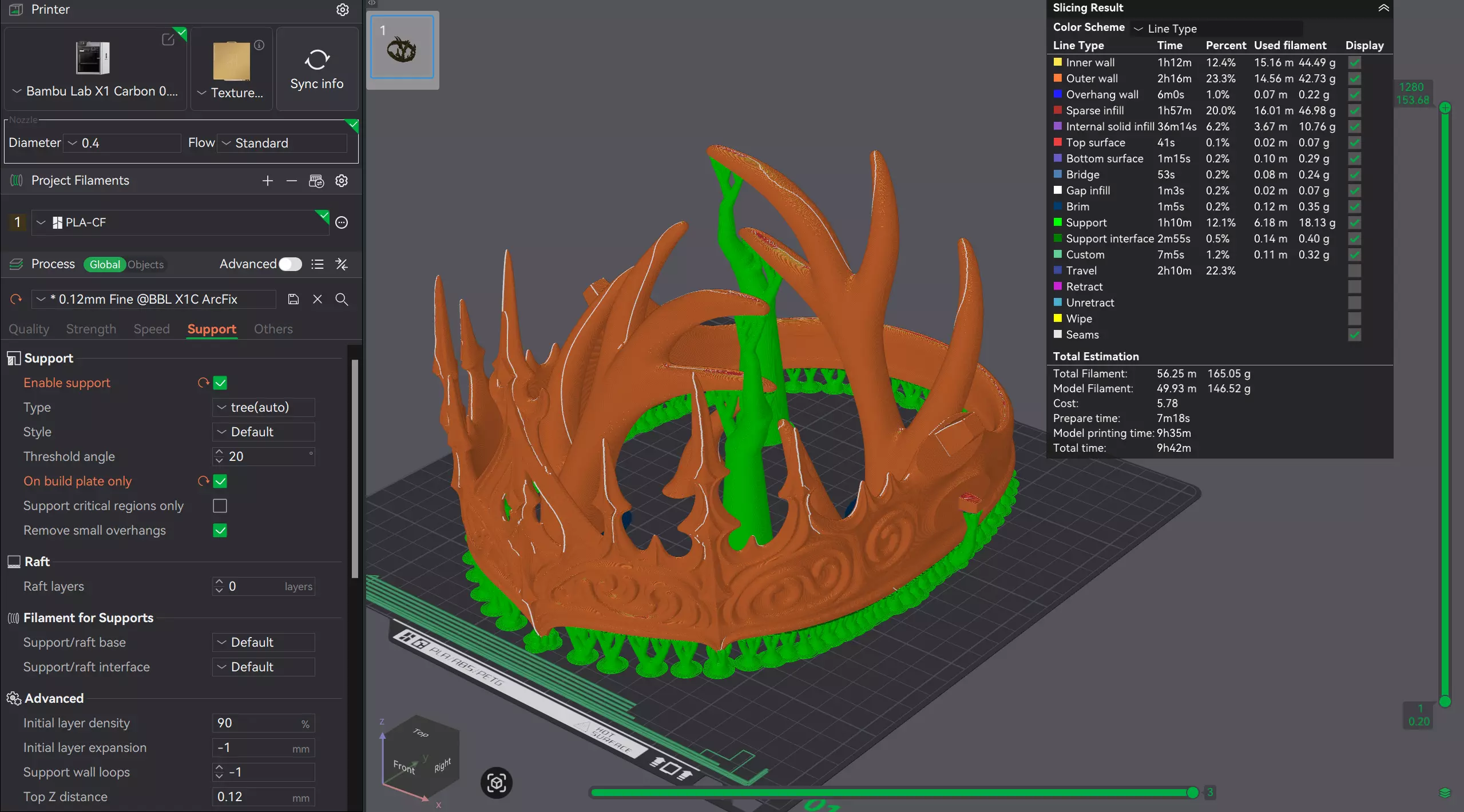 GOTHIC ANTLERS CROWN 3D print model_11