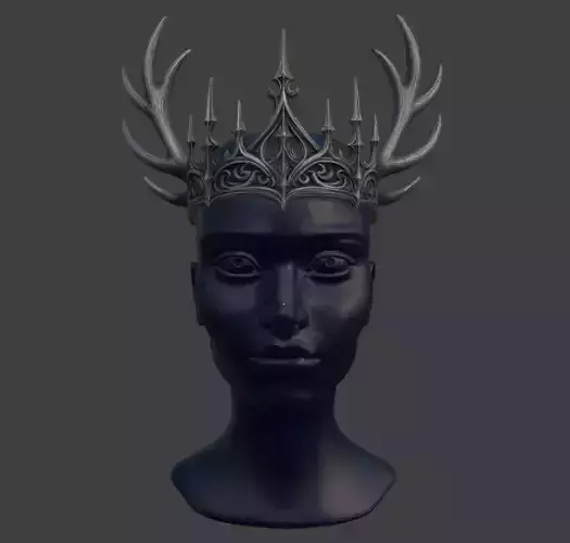 GOTHIC ANTLERS CROWN 3D print model GOTHIC ANTLERS CROWN 3D print model