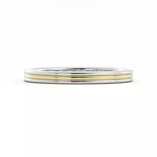 Mens Wedding Band With Inside Engraving Script And Birthday 3DM