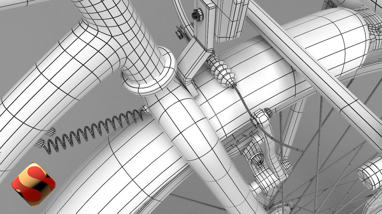 Beach Cruiser Bicycle 3D model_6