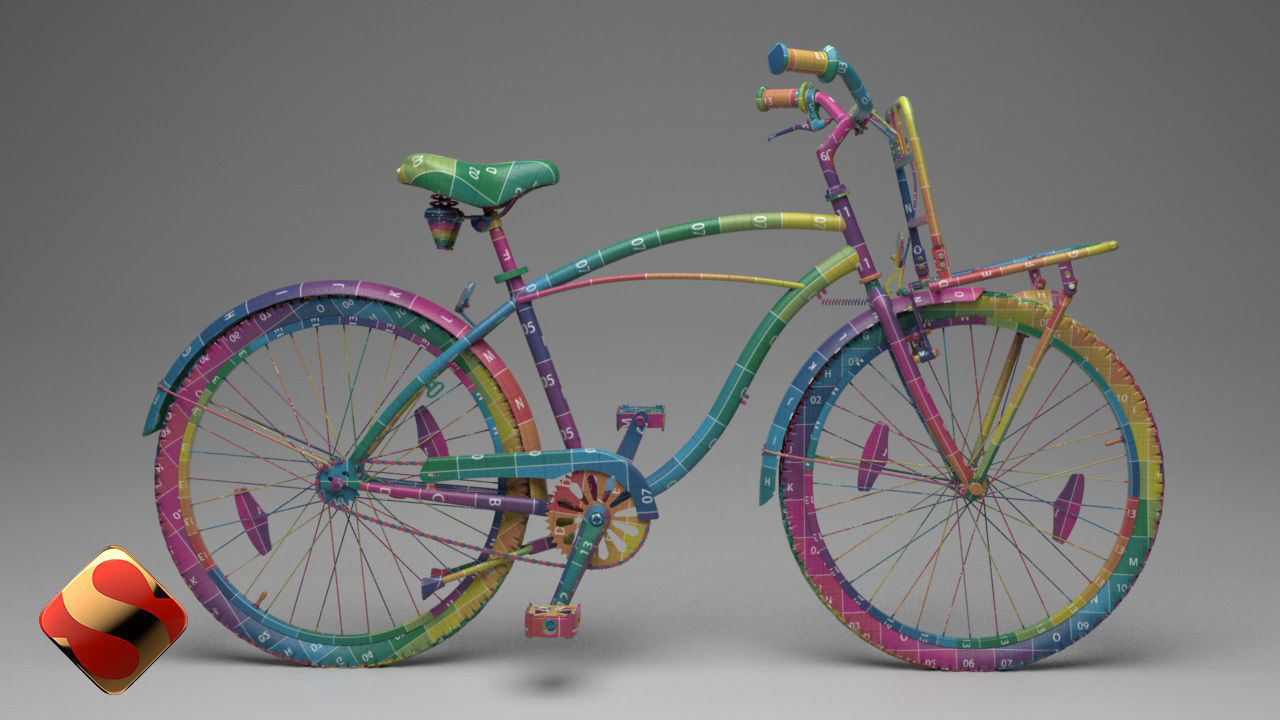 Beach Cruiser Bicycle 3D model_2
