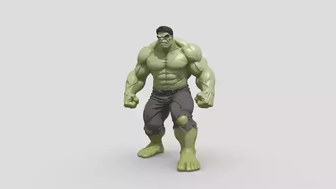 High poly The Hulk character