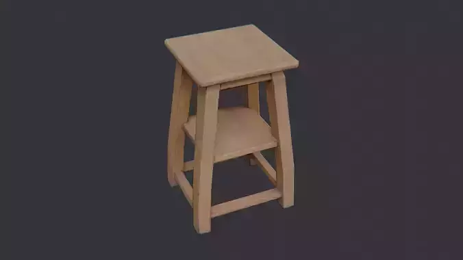 Dun Lounge Wood Table Hookah Style Low-poly 3D model Dun Lounge Wood Table Hookah Style Low-poly 3D model