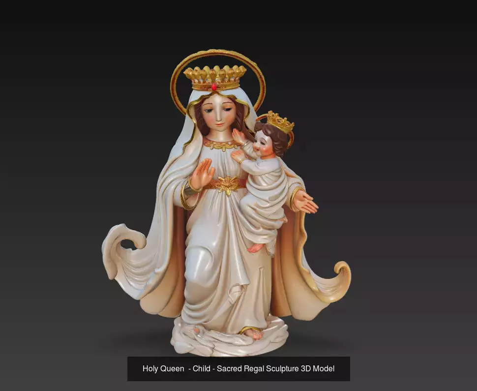 Sacred Devotion Collection - Holy Mother Madonna Sculpture Set _2