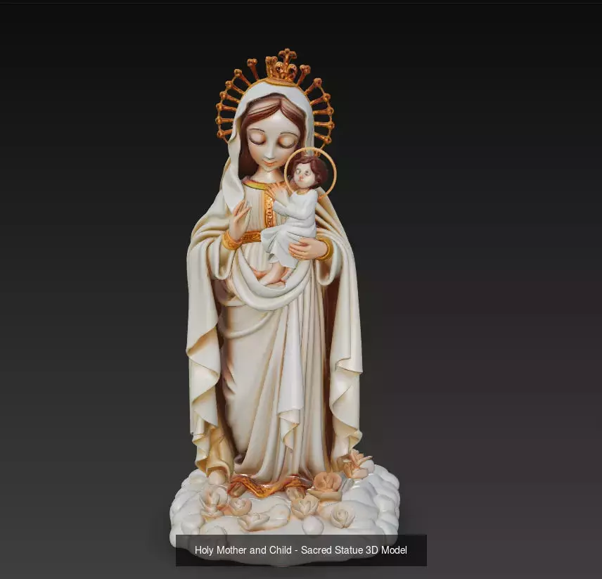 Sacred Devotion Collection - Holy Mother Madonna Sculpture Set _4