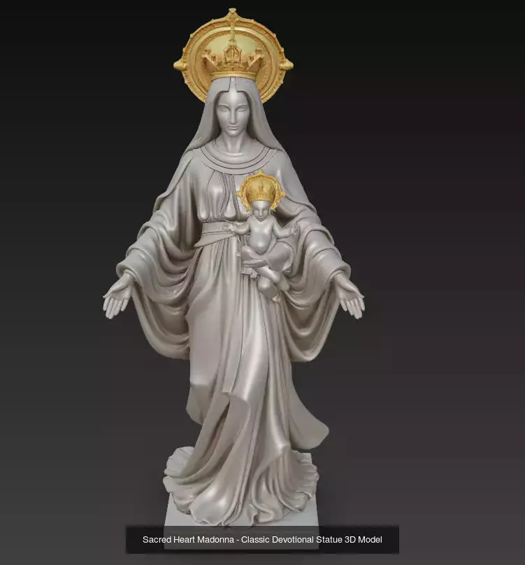 Sacred Devotion Collection - Holy Mother Madonna Sculpture Set _1