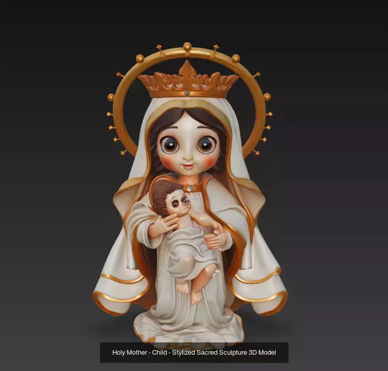 Sacred Devotion Collection - Holy Mother Madonna Sculpture Set _3