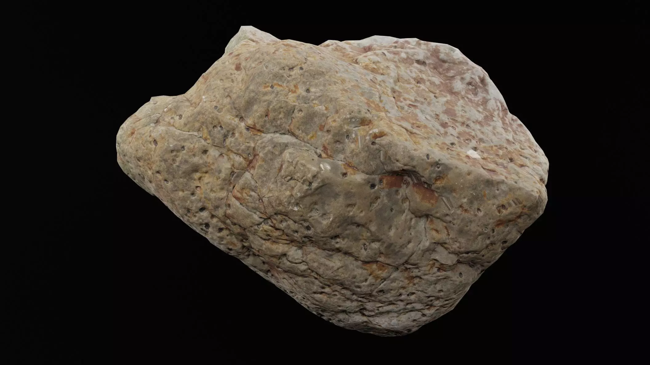 Realistic Rock Low-poly 3D model_3