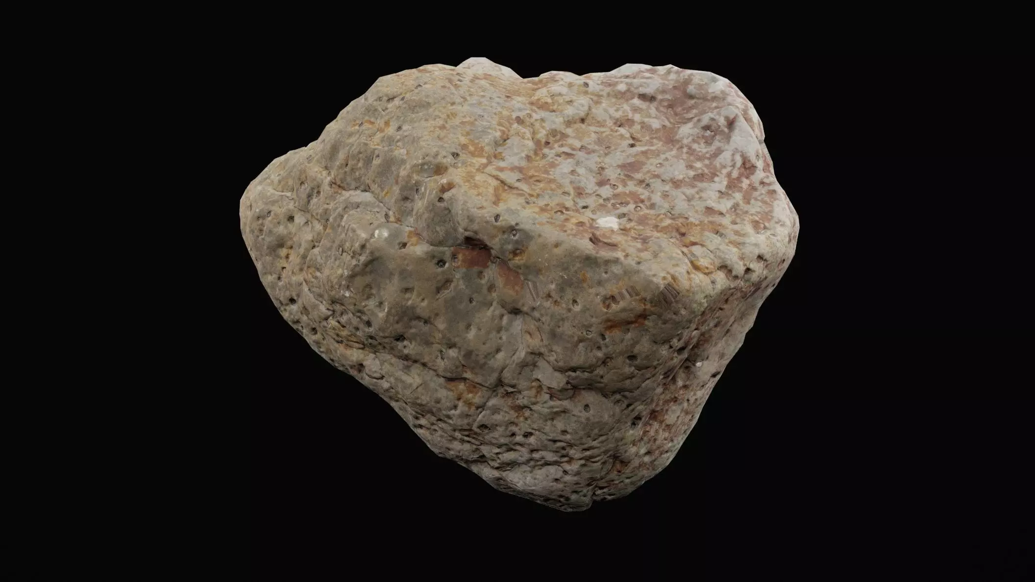 Realistic Rock Low-poly 3D model_0