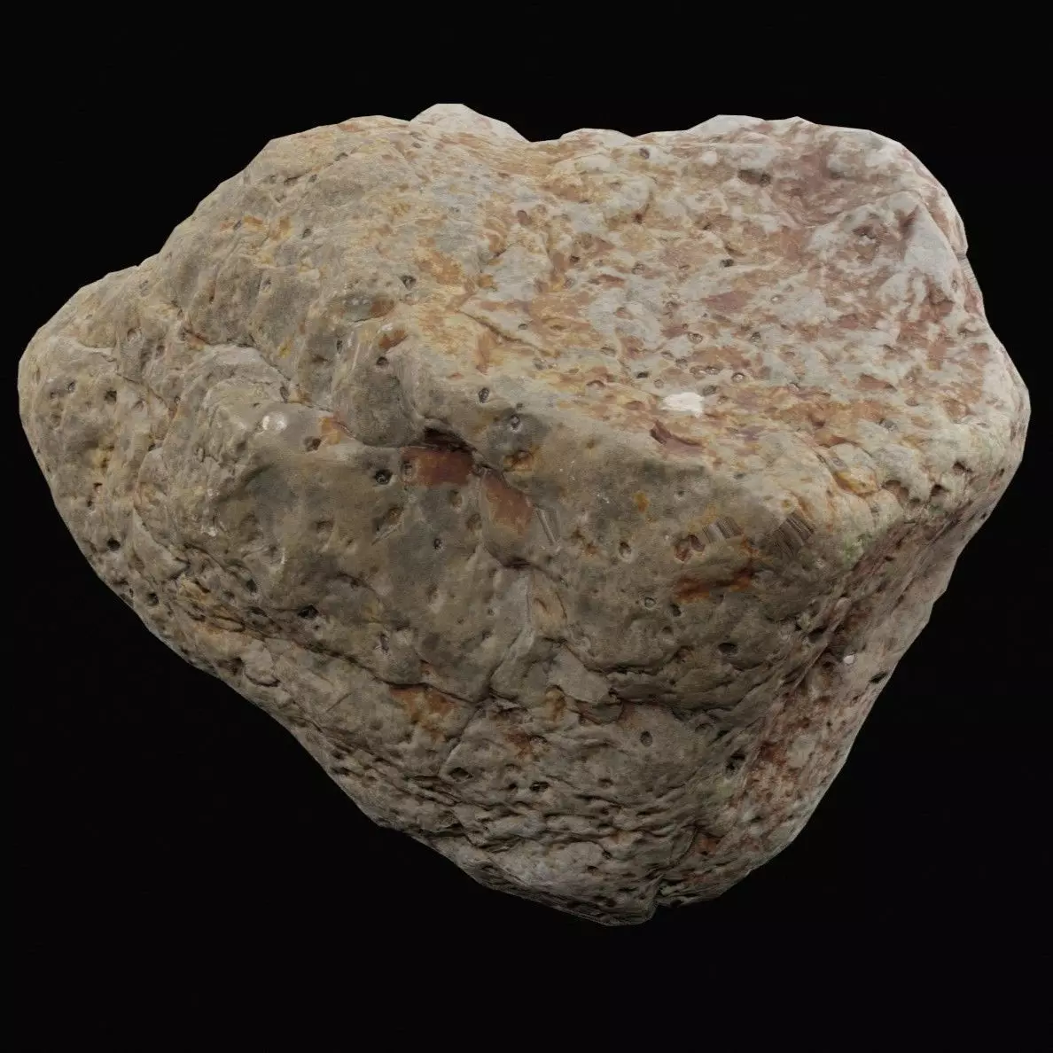 Realistic Rock Low-poly 3D model_5