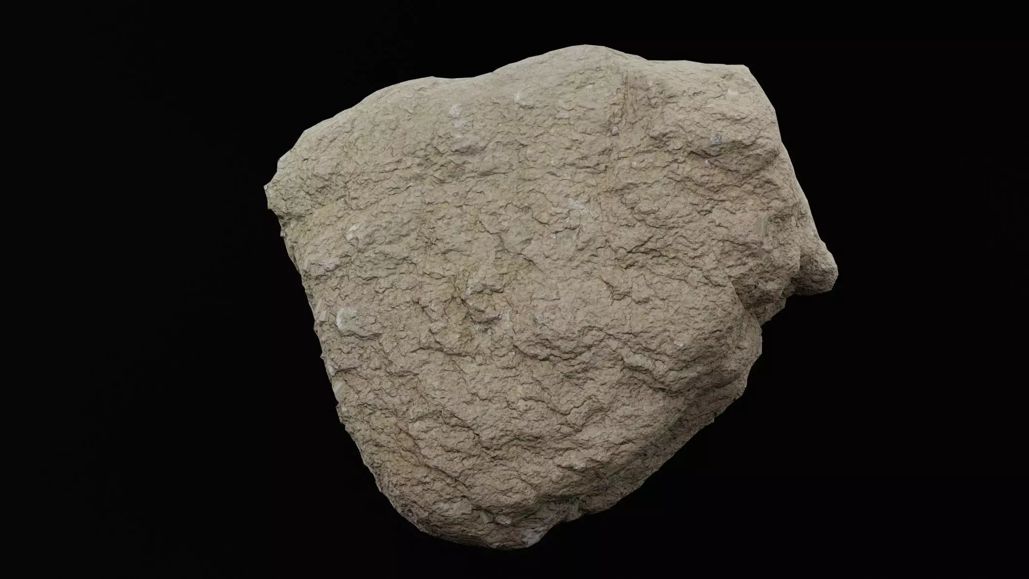 Realistic Rock Low-poly 3D model_3