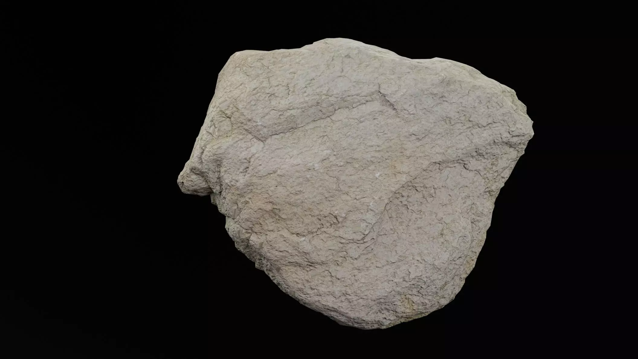 Realistic Rock Low-poly 3D model_4