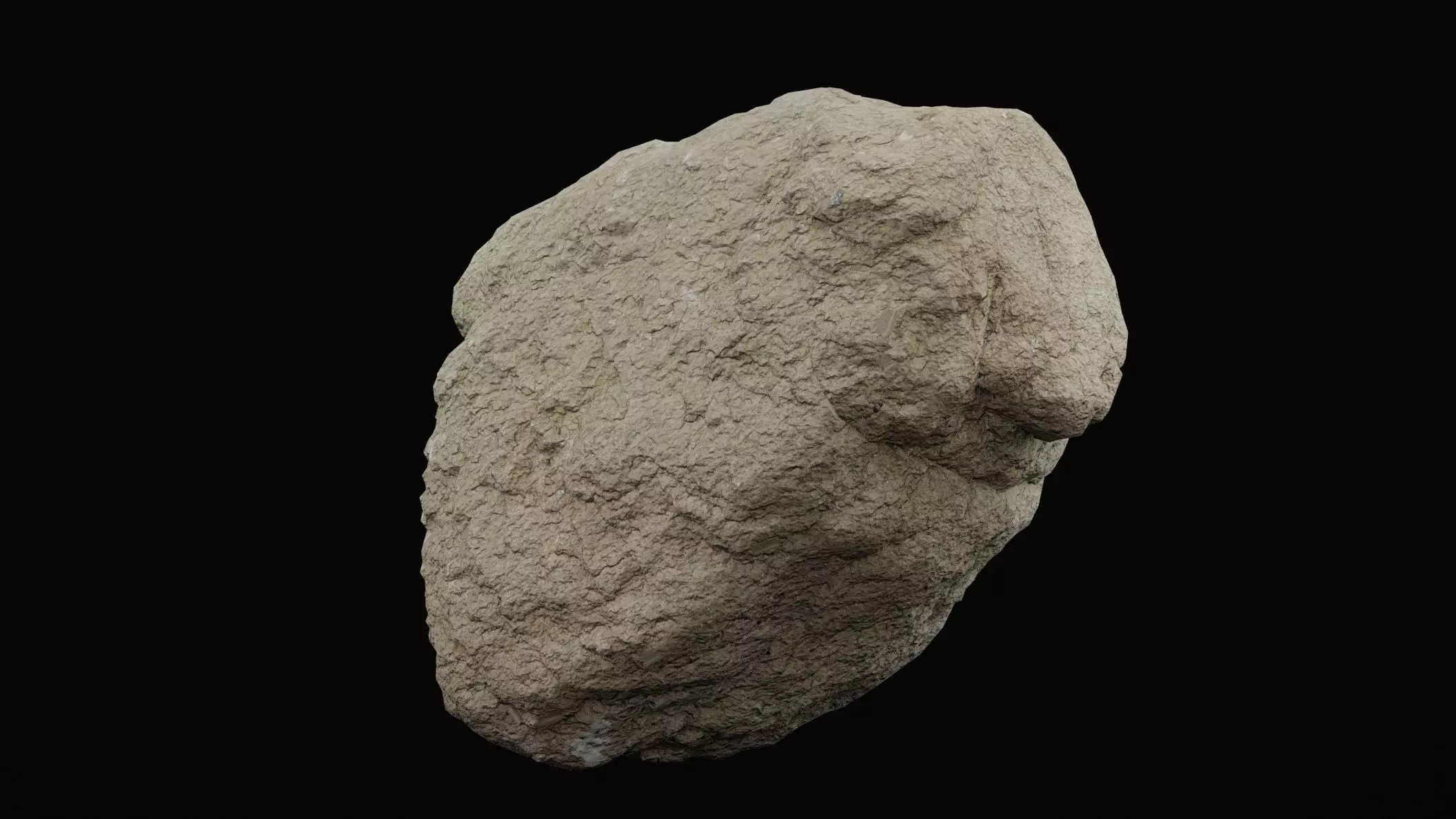 Realistic Rock Low-poly 3D model_0