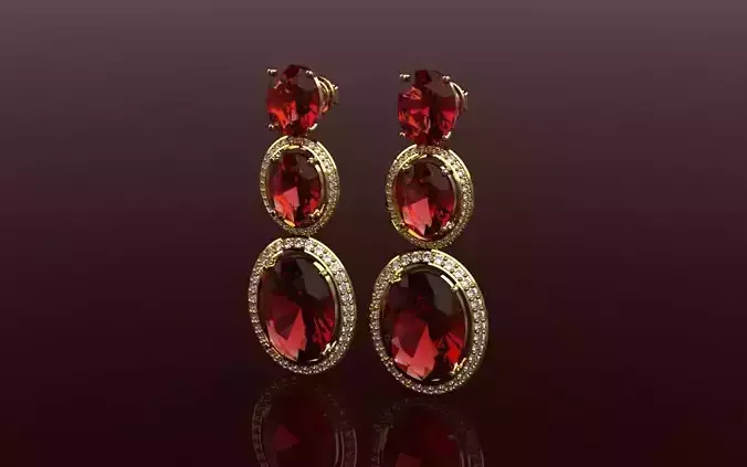 Earring Elegance - Jewelry 3D - BR-126