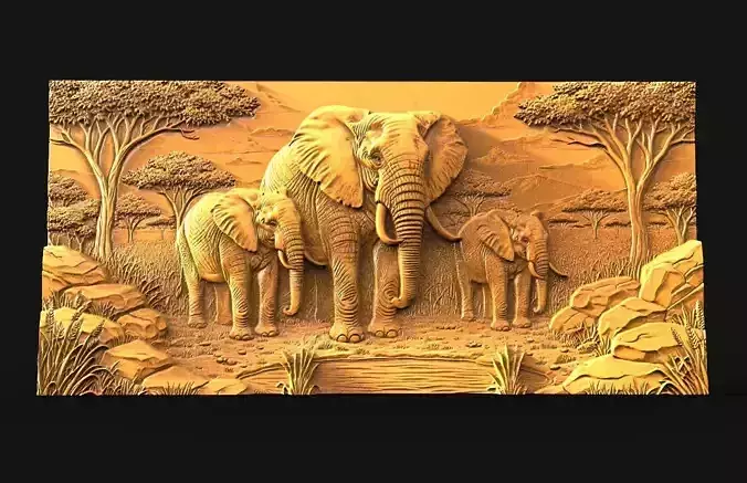Elephant CNC STL model
