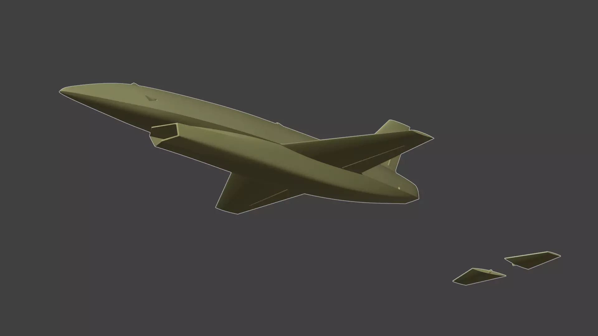 Anduril YFQ-44 3D print model_7