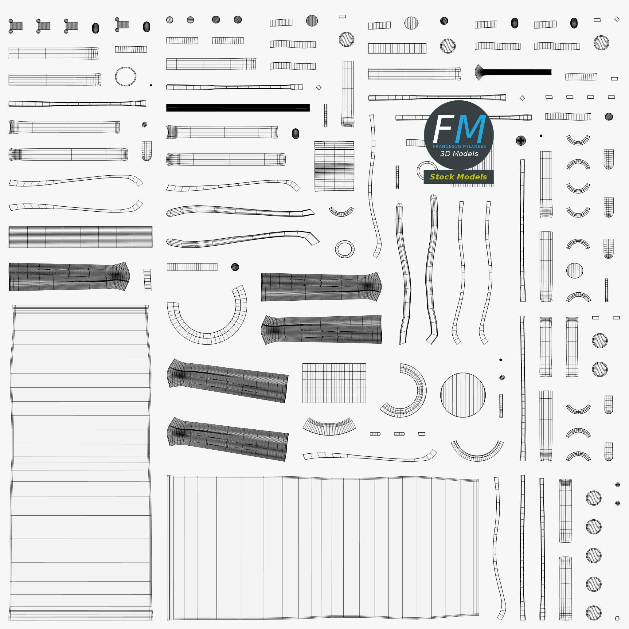 Office chair 5 3D model_11