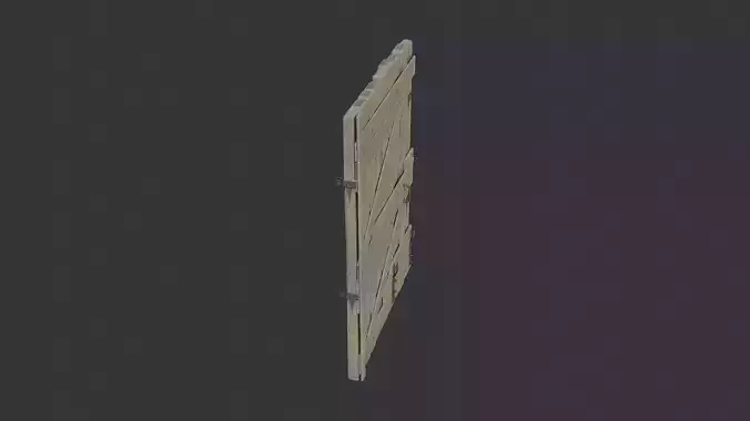 Rustic Wood Barn Door Left Large