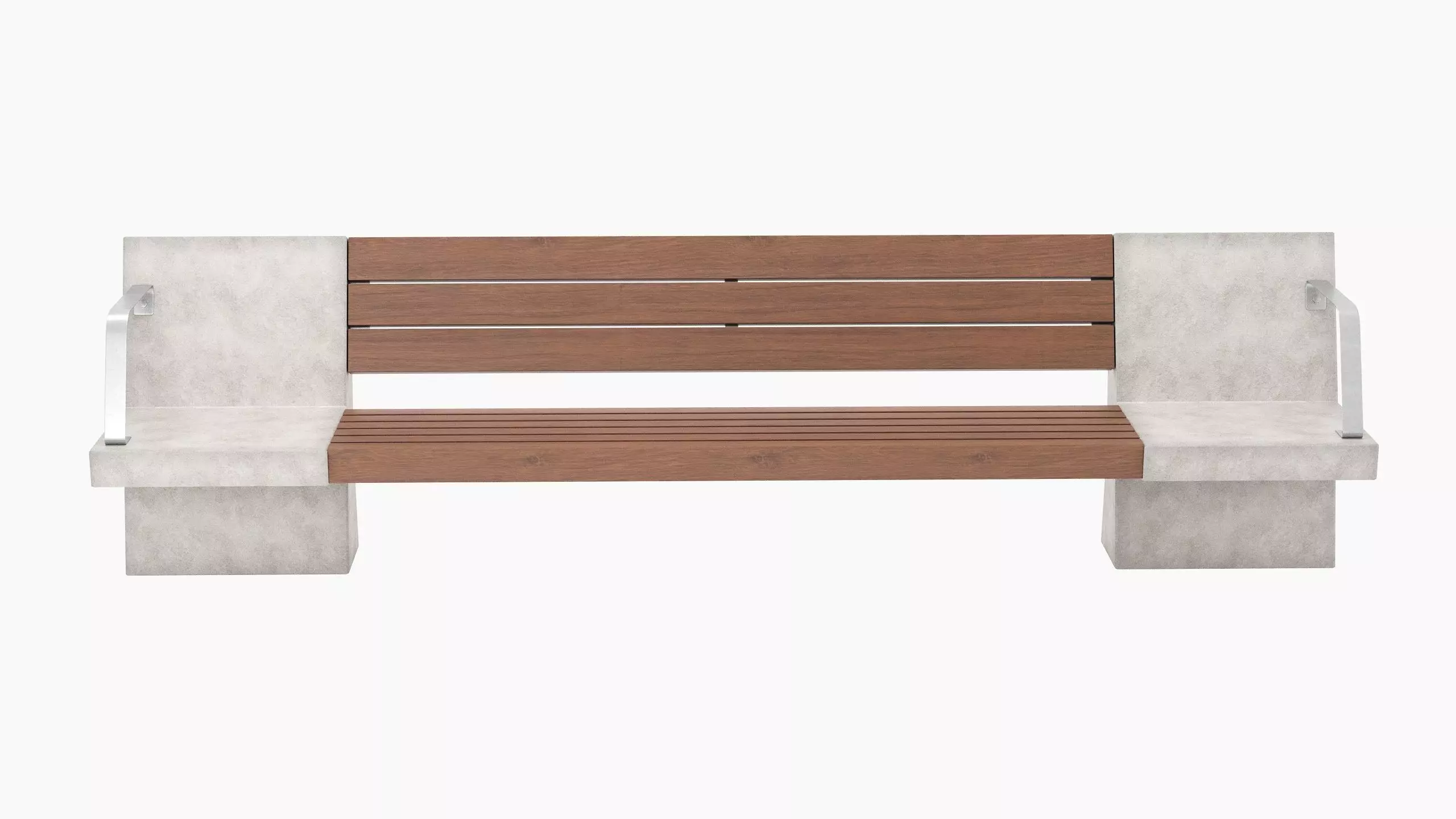 Street Bench  3D model_4