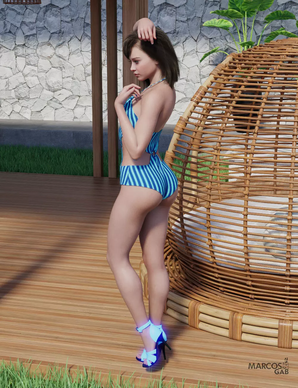 MGAB Liana for Genesis 8 Female 3D model_22