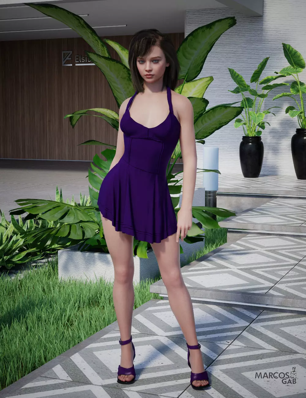 MGAB Liana for Genesis 8 Female 3D model_19