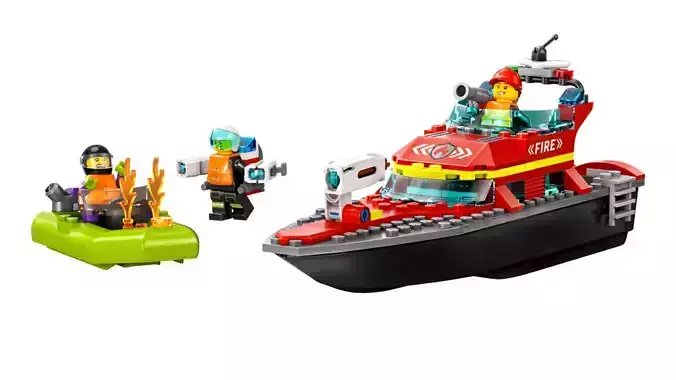 TwindBricks3D - 60373 Fire Rescue Boat