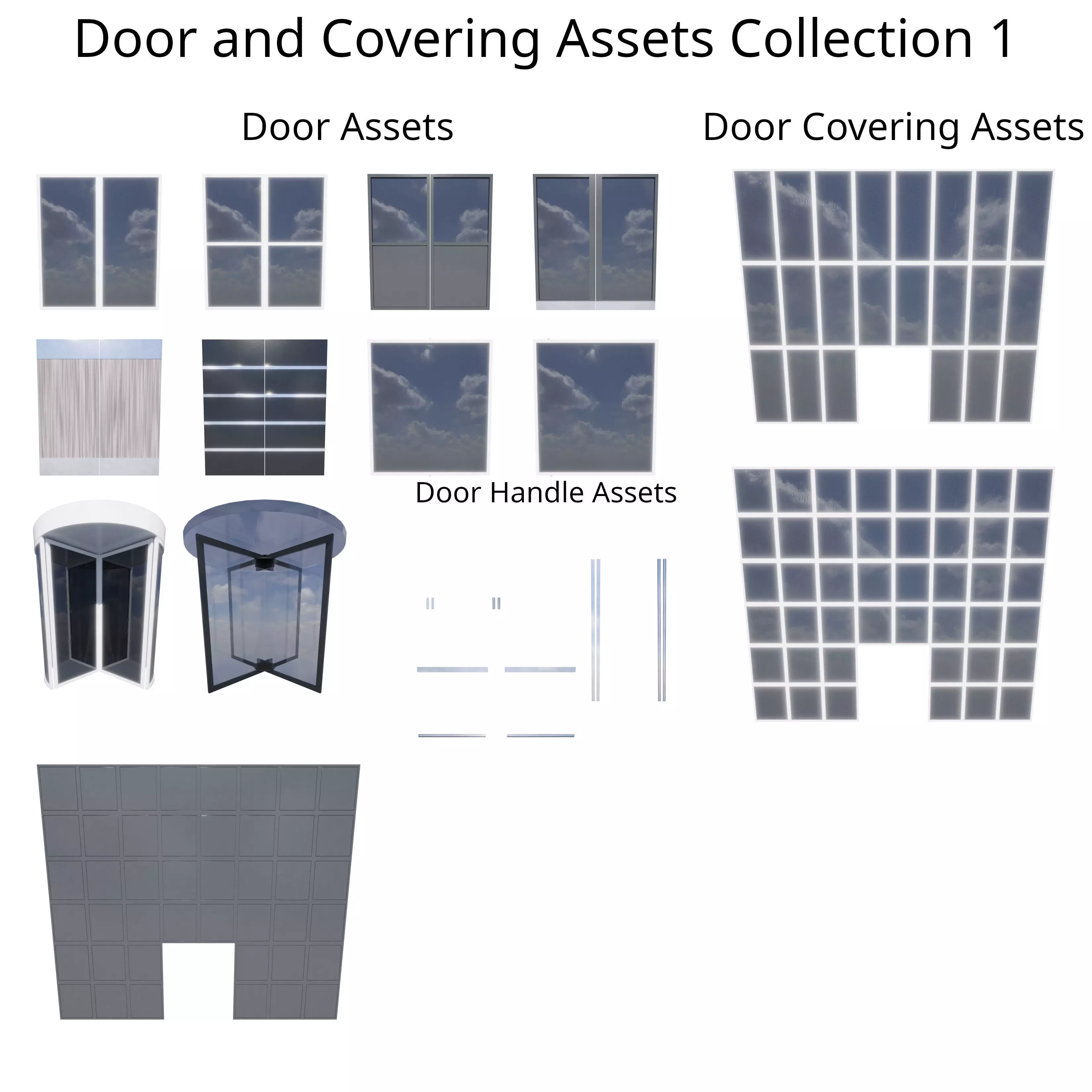 Door and Covering Assets 1 3D model