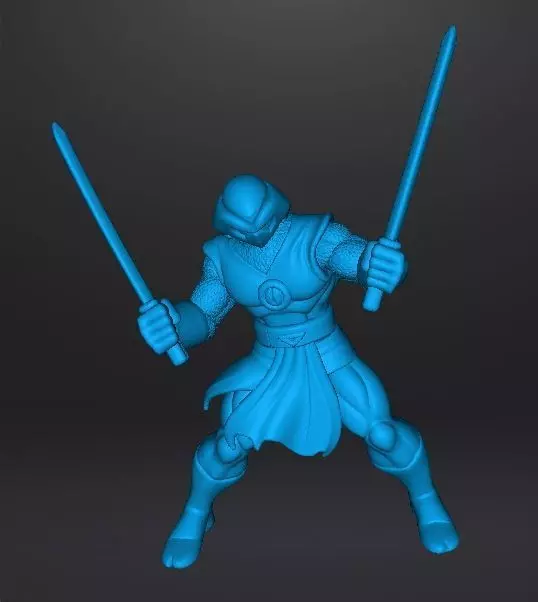 SHADOW DRAGON NINJA MINIATURE MODEL FANTASY GAMES RPG DND 3D print model_12