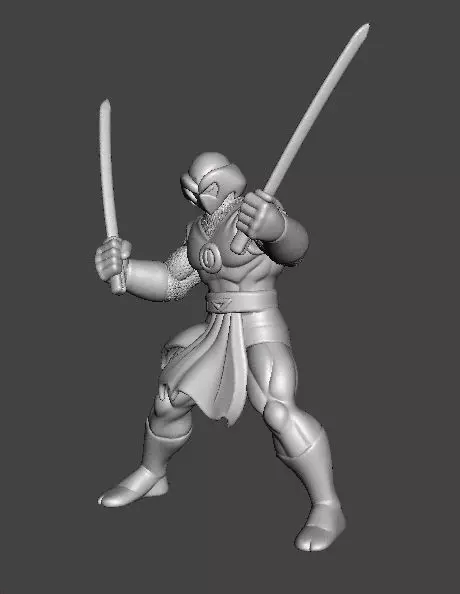 SHADOW DRAGON NINJA MINIATURE MODEL FANTASY GAMES RPG DND 3D print model_3