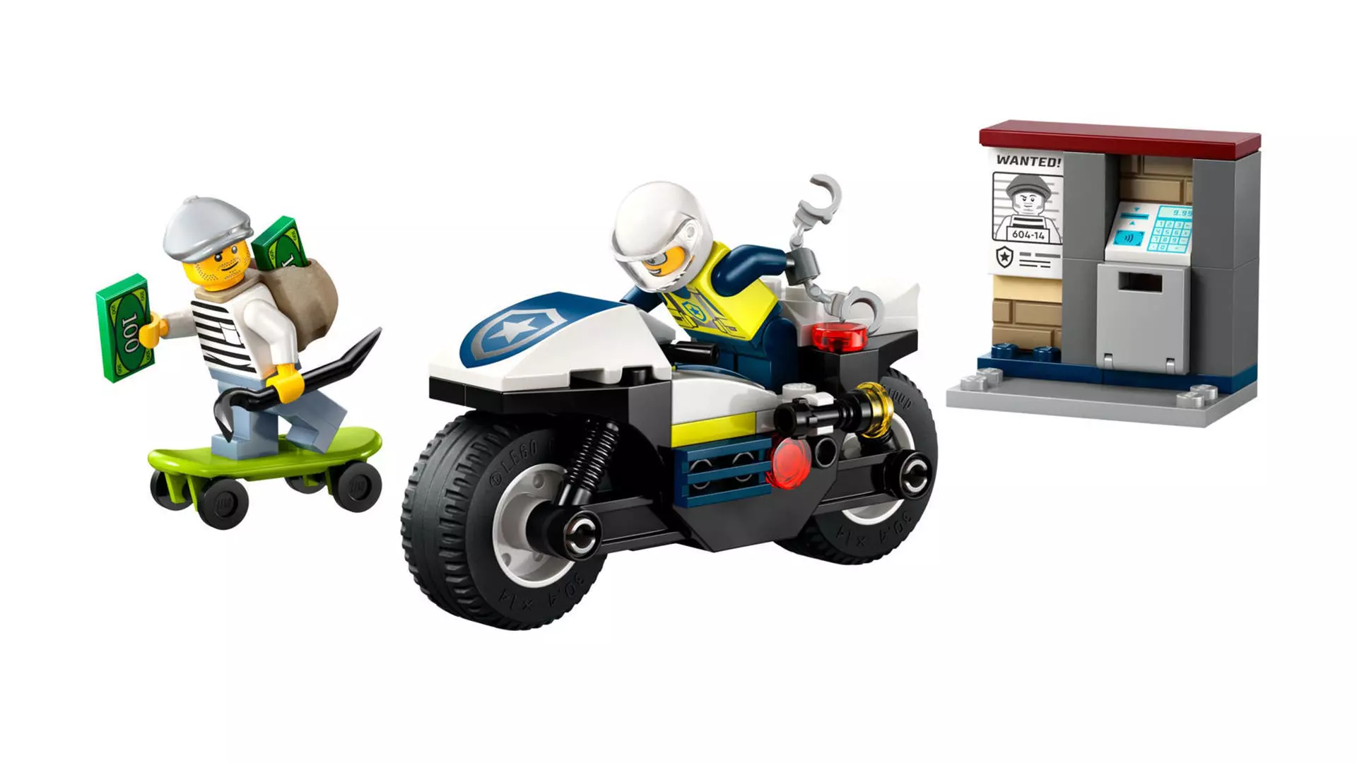 TwindBricks3D - 60455 Police Motorcycle Chase 3D print model