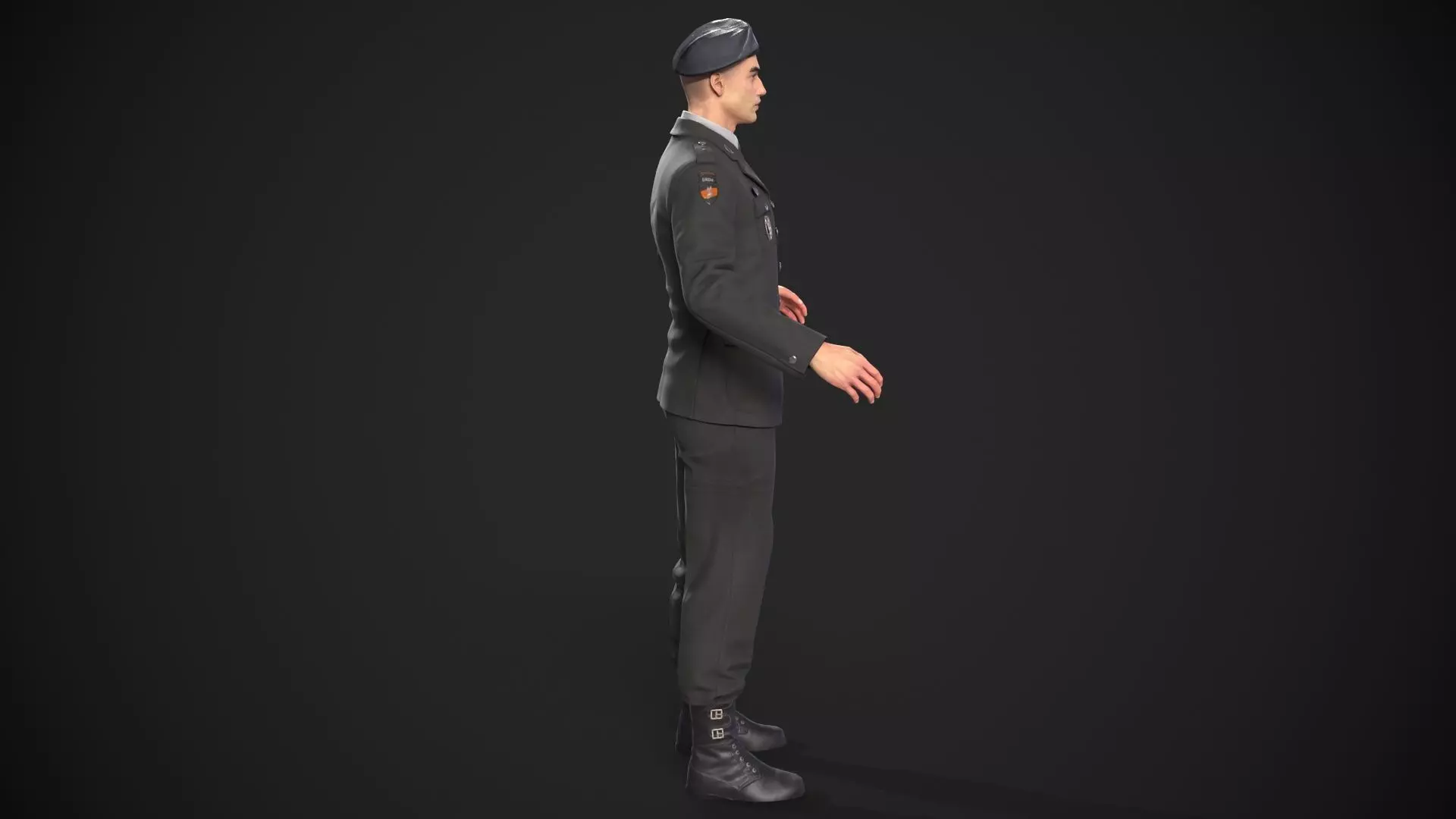 military officer navy united states 3D model Low-poly 3D model_30