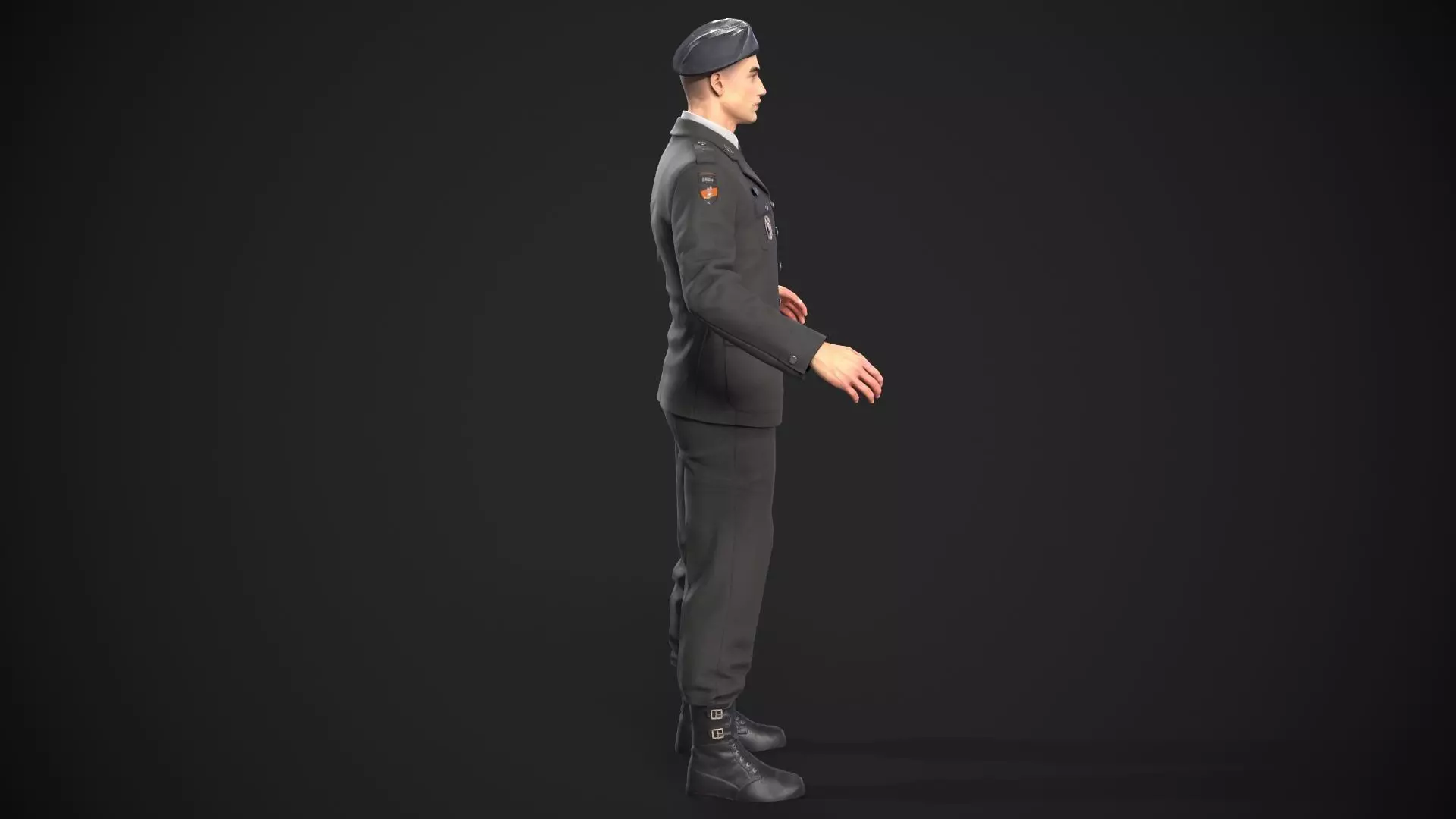 military officer navy united states 3D model Low-poly 3D model_15